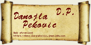 Danojla Peković vizit kartica
